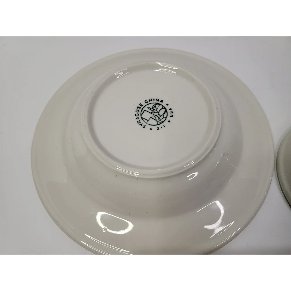 Vintage Syracuse Sterling China Cloister Hotel Sea Island Georgia Dish Set 5pc